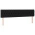 Cama box spring con colchón tela negro 180x200