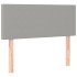 Cama box spring con colchón tela gris claro 100x200