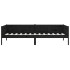 Sofá cama madera maciza de pino negro 90x190