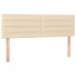 Cama box spring con colchón tela color crema 140x190