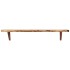 Estantes de pared 2 unidades madera maciza acacia 110x20x18
