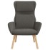 Sillón de relax de terciopelo gris