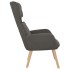 Sillón de relax de terciopelo gris