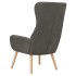 Sillón de relax de terciopelo gris