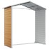 Caseta de jardín acero galvanizado marrón claro 191x130x198