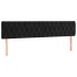 Cama box spring con colchón terciopelo negro 180x200
