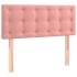 Cama box spring con colchón terciopelo rosa 90x190
