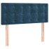 Cama box spring con colchón terciopelo azul oscuro 90x200