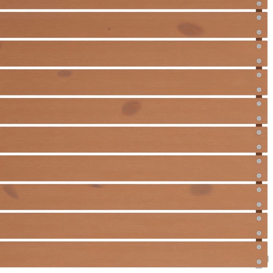 Sofás centrales de jardín 4 uds madera maciza pino marrón