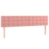 Cama box spring con colchón terciopelo rosa 200x200
