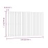 Cabecero de cama de pared madera maciza pino negro 147x3x90