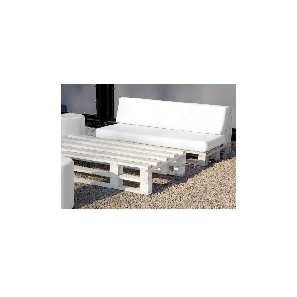 Sofá con estructura de palet