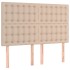 Cama box spring con colchón cuero sintético capuchino