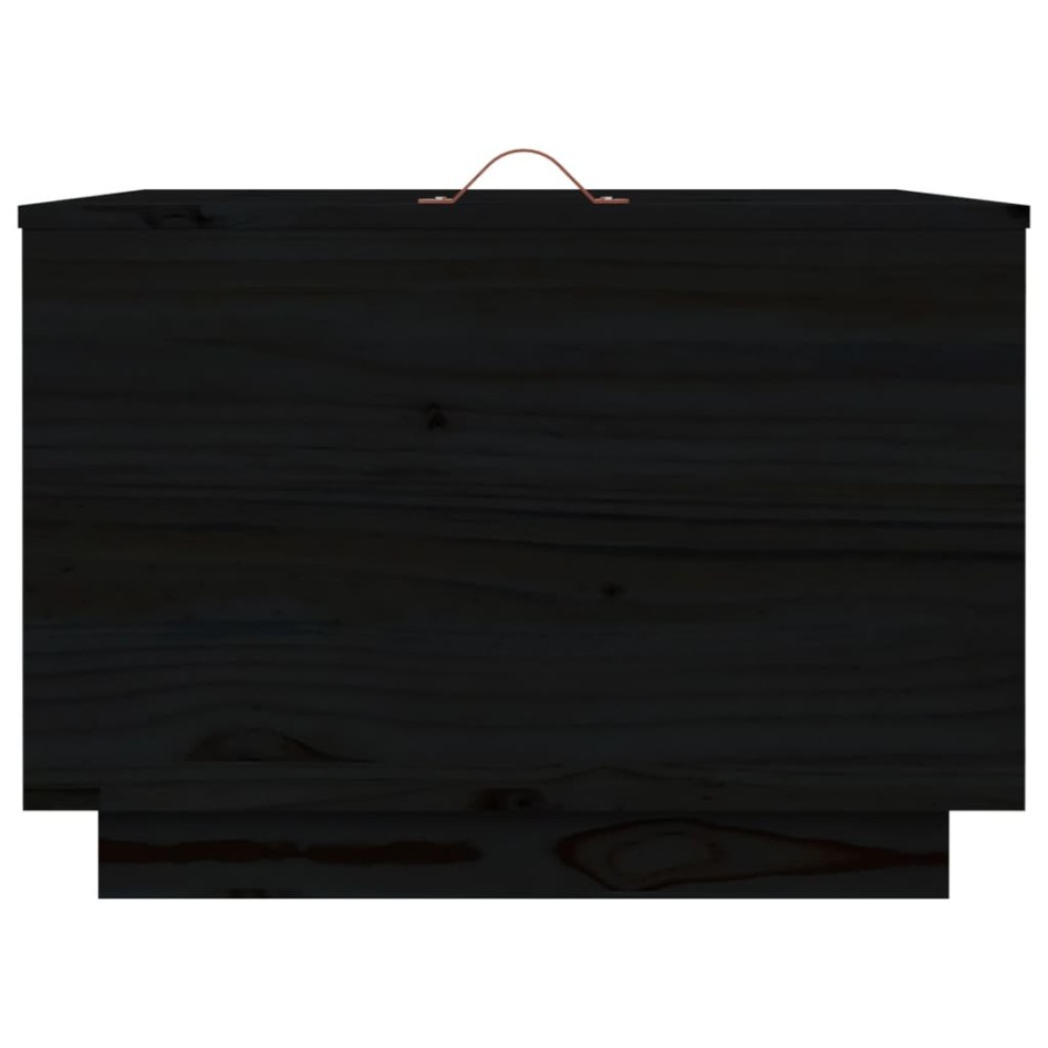 Cajas de almacenaje con tapa 3 pzas madera maciza pino