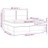 Cama box spring con colchón terciopelo rosa 180x200