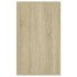 Aparador de madera contrachapada roble Sonoma 135x41x75