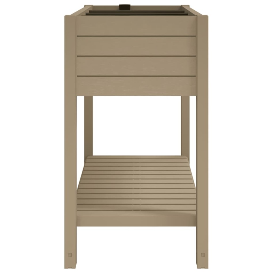 Jardinera alta polipropileno marrón claro 110x45x79