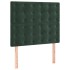 Cama box spring con colchón terciopelo verde oscuro 90x200