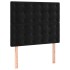 Cama box spring con colchón terciopelo negro 80x200