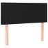 Cama box spring con colchón LED tela negro 100x200