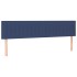 Cama box spring colchón y luces LED tela azul 200x200
