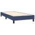 Cama box spring colchón y luces LED tela azul 100x200