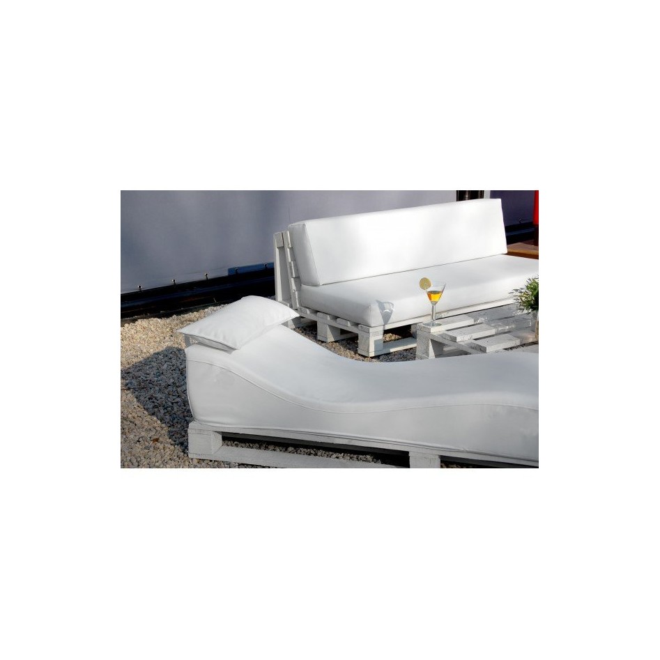 Sofá con estructura de palet