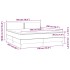 Cama box spring colchón LED cuero sintético capuchino