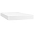 Cama box spring colchón y LED cuero sintético blanco 120x200