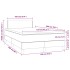Cama box spring colchón y LED cuero sintético blanco 120x200
