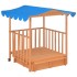 Casa de juegos para niños con arenero madera abeto azul