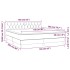 Cama box spring colchón y LED terciopelo rosa 160x200