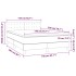 Cama box spring colchón y LED terciopelo rosa 140x200