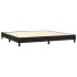 Cama box spring colchón y LED terciopelo negro 200x200