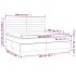 Cama box spring colchón y LED terciopelo gris claro 200x200