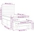 Cama box spring con colchón tela negro 100x200