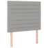 Cama box spring con colchón tela gris claro 80x200
