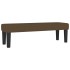 Cama box spring con colchón tela marrón oscuro 160x200
