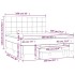 Cama box spring con colchón tela marrón oscuro 160x200