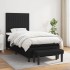 Cama box spring con colchón tela negro 90x190