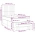 Cama box spring con colchón tela negro 90x190