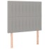 Cama box spring con colchón tela gris claro 90x200