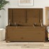 Caja almacenaje madera maciza pino marrón miel 110x50x45,5