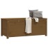 Caja almacenaje madera maciza pino marrón miel 110x50x45,5