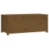 Caja almacenaje madera maciza pino marrón miel 110x50x45,5