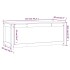 Caja almacenaje madera maciza pino marrón miel 110x50x45,5