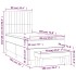 Cama box spring con colchón tela negro 90x190
