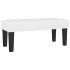 Cama box spring con colchón cuero sintético blanco 90x190