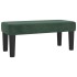 Cama box spring con colchón terciopelo verde oscuro 90x190