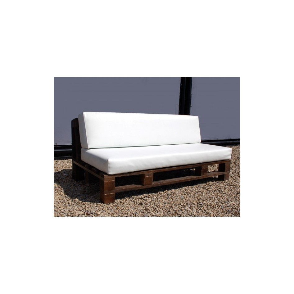 Sofá con estructura de palet